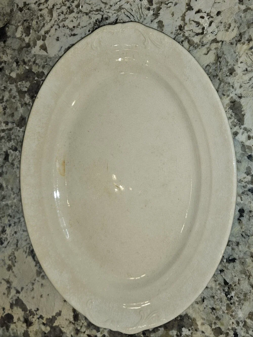 Crown Pottery Company Antique Ironstone Platter